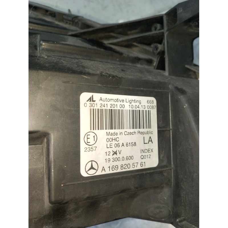Recambio de faro derecho para mercedes-benz clase a (w169) a 160 (169.031, 169.331) referencia OEM IAM A1698205761 030124120100 