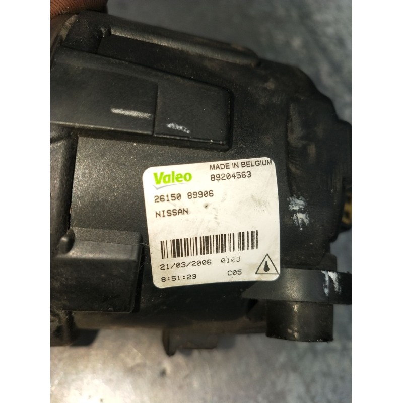 Recambio de faro antiniebla derecho para nissan note (e11, ne11) 1.5 dci referencia OEM IAM 89204563 2615089906 06