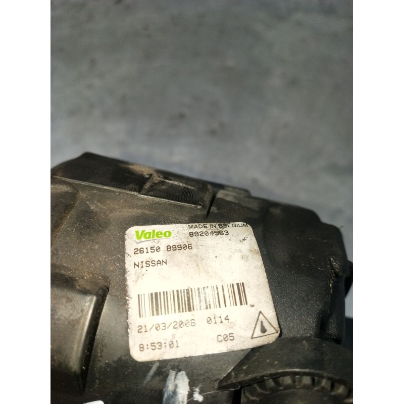 Recambio de faro antiniebla izquierdo para nissan note (e11, ne11) 1.5 dci referencia OEM IAM 89204563 2615089906 06