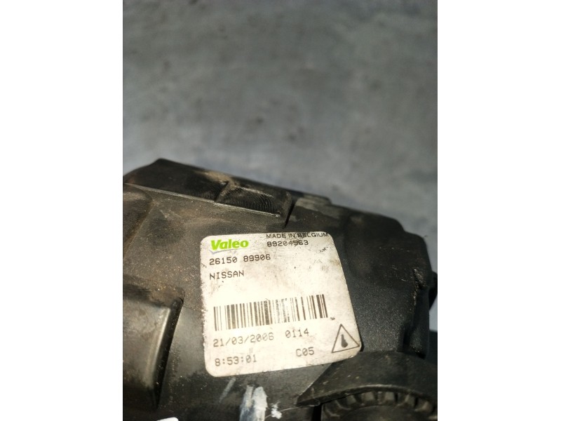 Recambio de faro antiniebla izquierdo para nissan note (e11, ne11) 1.5 dci referencia OEM IAM 89204563 2615089906 06
