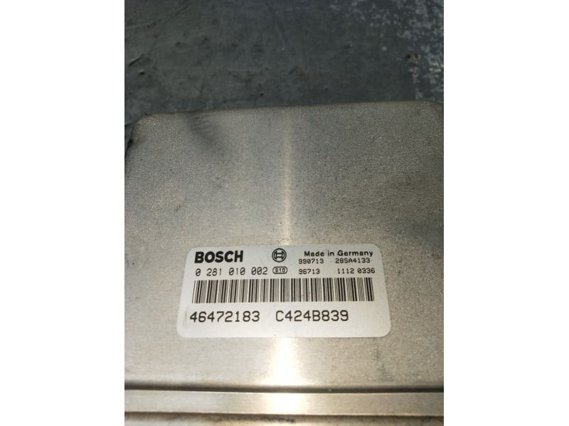 Recambio de centralita motor uce para lancia lybra (839_) 1.9 jtd (839axd1a) referencia OEM IAM 0281010002 46472183 C424B839 28S