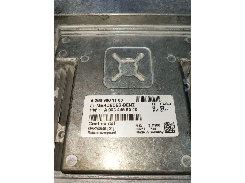 Recambio de centralita motor uce para mercedes-benz clase a (w169) a 160 (169.031, 169.331) referencia OEM IAM A2669001100 A0034