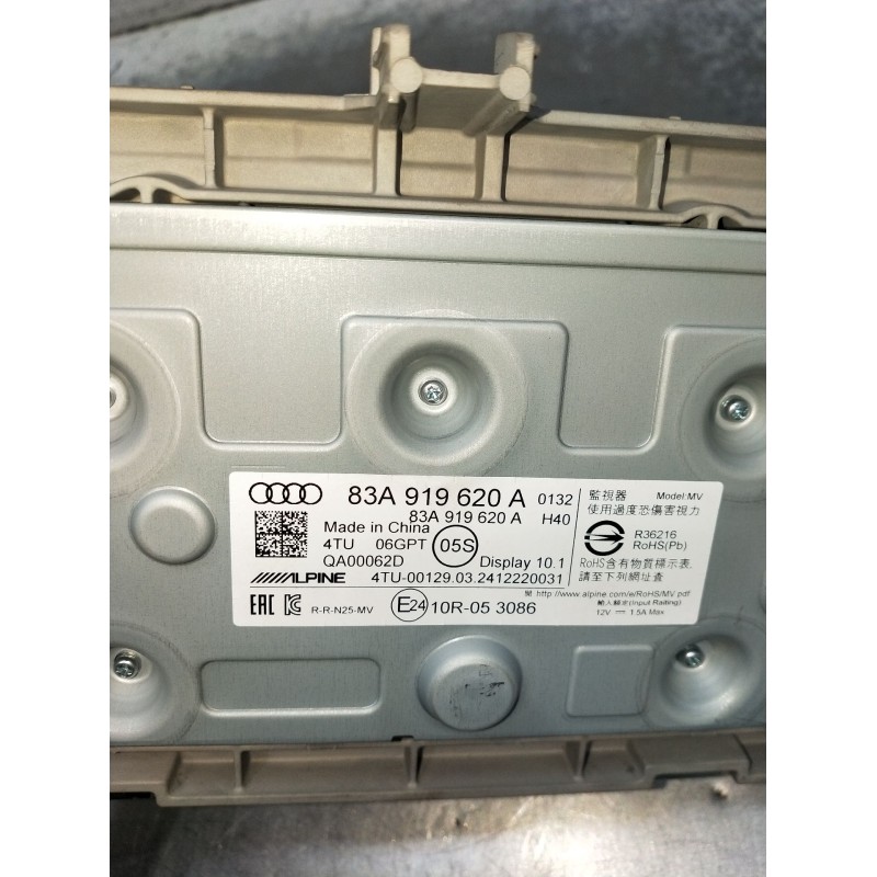 Recambio de pantalla multifuncion para audi q3 (f3b) 35 tdi referencia OEM IAM 83A919620A 10R053086 24