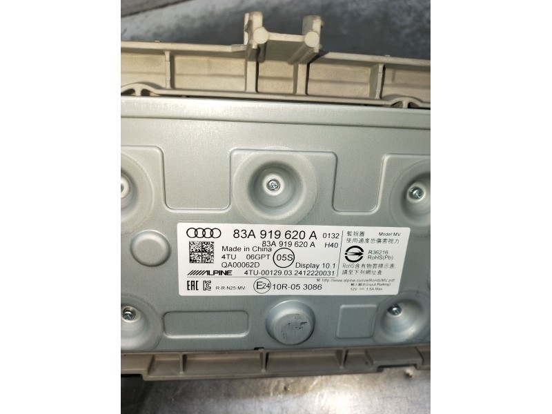Recambio de pantalla multifuncion para audi q3 (f3b) 35 tdi referencia OEM IAM 83A919620A 10R053086 24