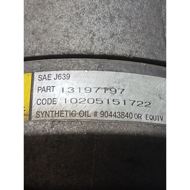 Recambio de compresor aire acondicionado para opel vectra c station wagon (z02) 1.9 cdti (f35) referencia OEM IAM 13197197  03
