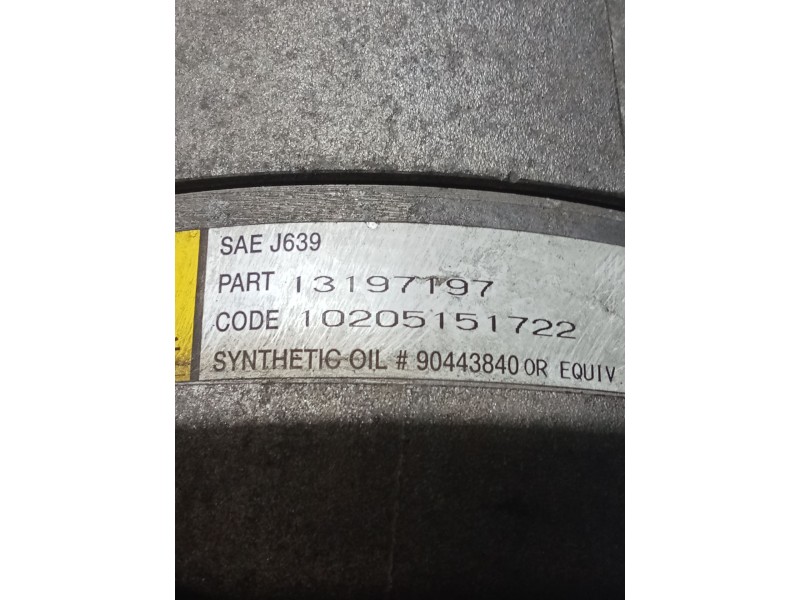 Recambio de compresor aire acondicionado para opel vectra c station wagon (z02) 1.9 cdti (f35) referencia OEM IAM 13197197  03