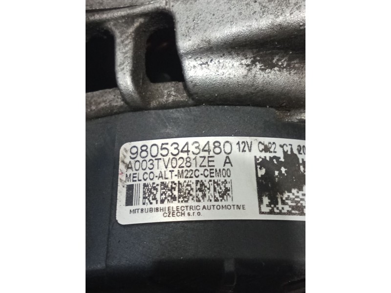 Recambio de alternador para peugeot boxer furgoneta 2.0 bluehdi 130 referencia OEM IAM 9805343480  14
