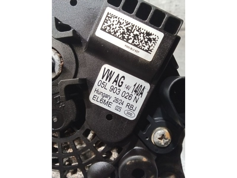Recambio de alternador para audi q3 (f3b) 35 tdi referencia OEM IAM 05L903026N 140A 24