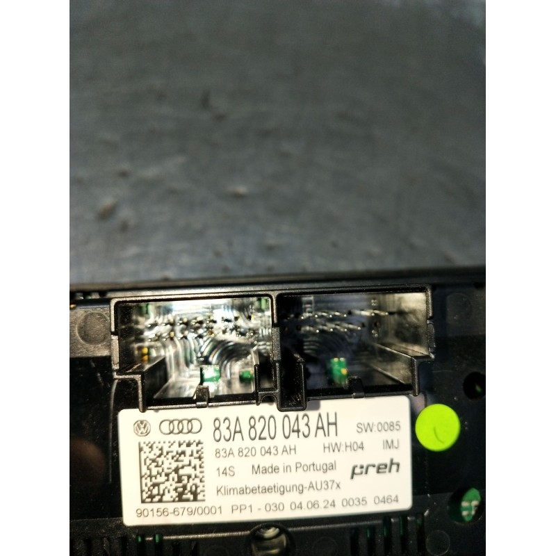 Recambio de mando calefaccion / aire acondicionado para audi q3 (f3b) 35 tdi referencia OEM IAM 83A820043AH 901566790001 0035046