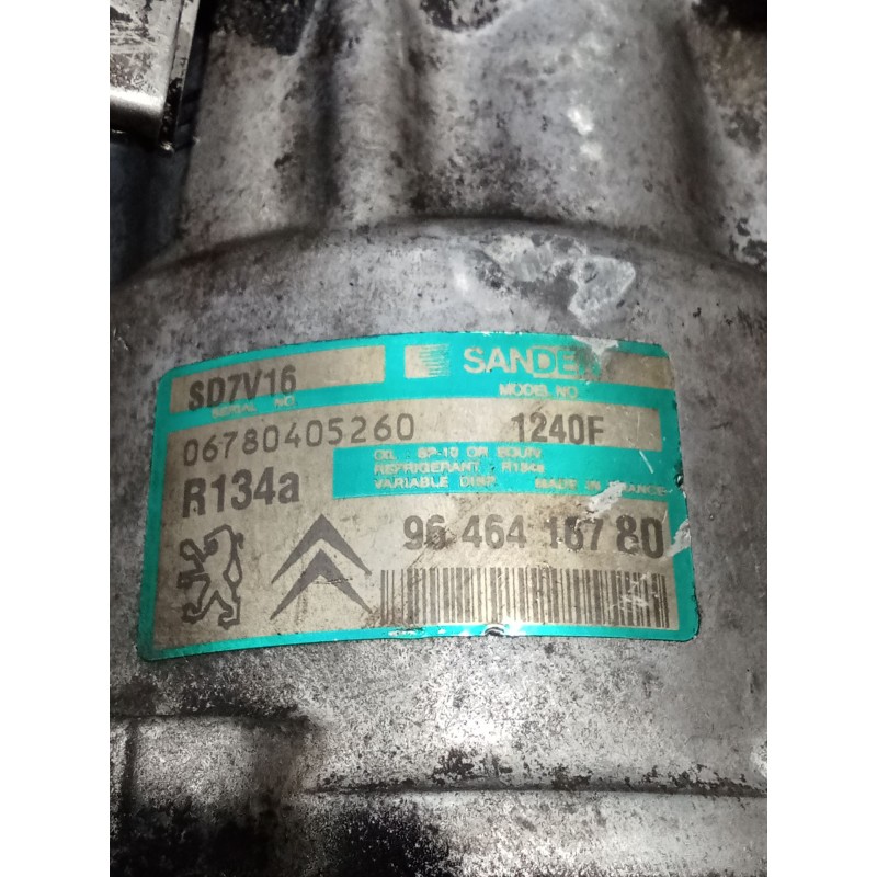 Recambio de compresor aire acondicionado para peugeot 406 (8b) 2.0 hdi 110 referencia OEM IAM 9646416780 06780405260 99