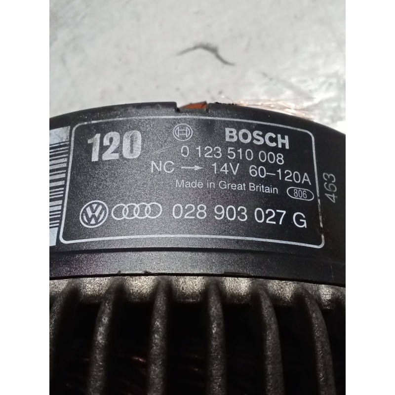 Recambio de alternador para audi 80 b4 sedán (8c2) 1.9 tdi referencia OEM IAM   