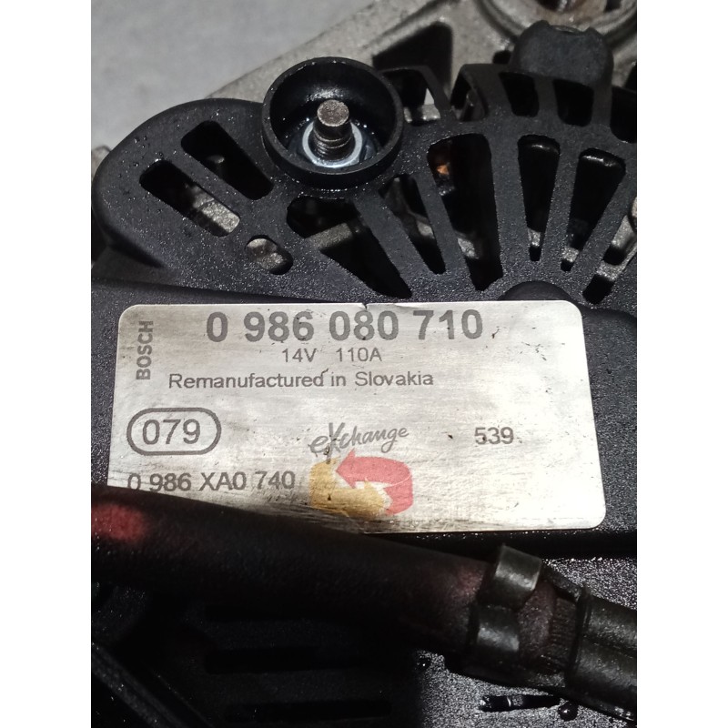 Recambio de alternador para renault megane ii coupé-cabriolet (em0/1_) 1.5 dci (em1e) referencia OEM IAM 0986080710 110A 