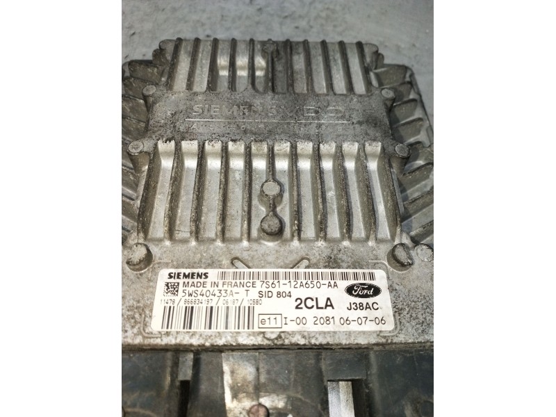 Recambio de centralita motor uce para ford fiesta v (jh_, jd_) 1.4 tdci referencia OEM IAM 7S6112A650AA 5WS40433A 2CLAJ38AC SID8