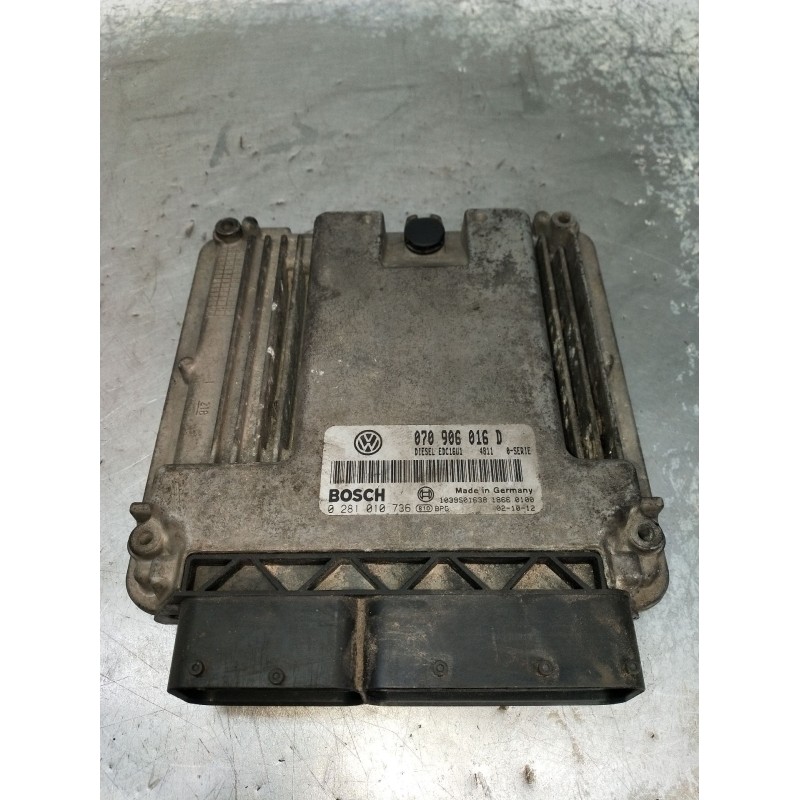 Recambio de centralita motor uce para volkswagen touareg (7la) tdi v10 referencia OEM IAM 0281010736 070906016D 1039S01638 EDC16