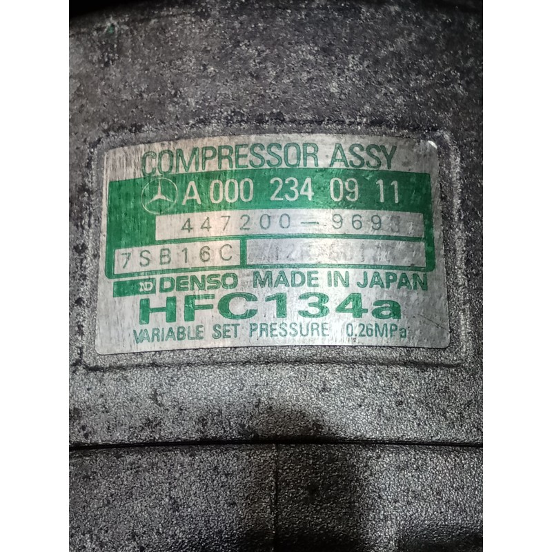 Recambio de compresor aire acondicionado para mercedes-benz clase e (w210) e 220 d (210.004) referencia OEM IAM A0002340911 4472