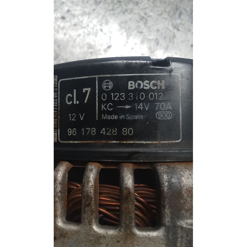 Recambio de alternador para peugeot 306 (7b, n3, n5) 1.9 sld referencia OEM IAM 9617842880 0123310012 70A