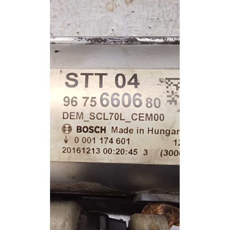 Recambio de motor arranque para citroën berlingo multispace (b9) 1.6 bluehdi 120 referencia OEM IAM 0001174601  9675660680