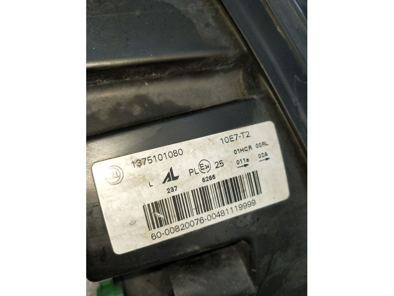 Recambio de faro izquierdo para peugeot boxer furgoneta 2.0 bluehdi 130 referencia OEM IAM 1375101080 6000820076 14