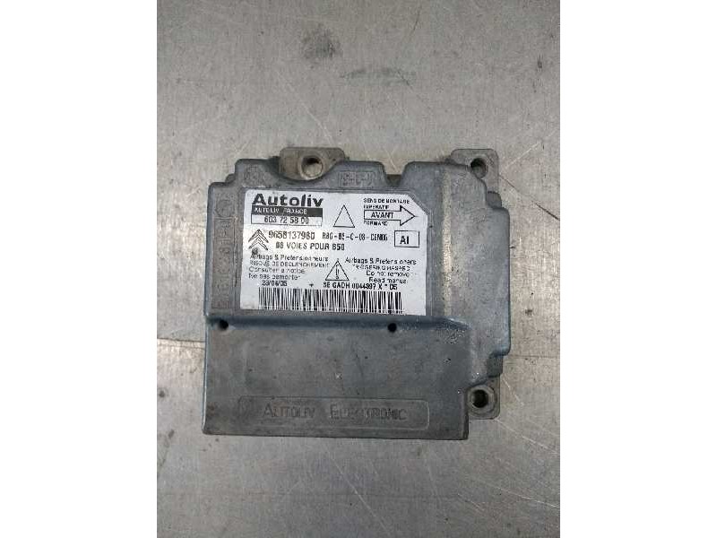 Recambio de centralita airbag para citroen c4 coupe vtr referencia OEM IAM 603725800 9658137980 B50 654634 8VOICES