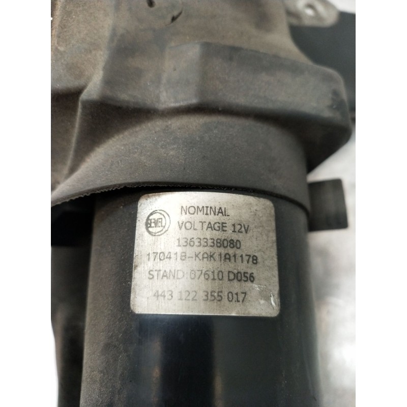 Recambio de motor limpia delantero para peugeot boxer furgoneta 2.0 bluehdi 130 referencia OEM IAM 1363338080 443122355017 17041