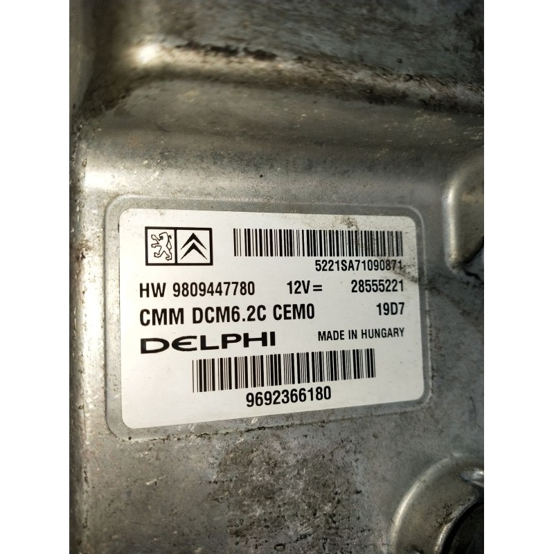 Recambio de centralita motor uce para peugeot boxer furgoneta 2.0 bluehdi 130 referencia OEM IAM 9692366180 9809447780 DCM62C 14