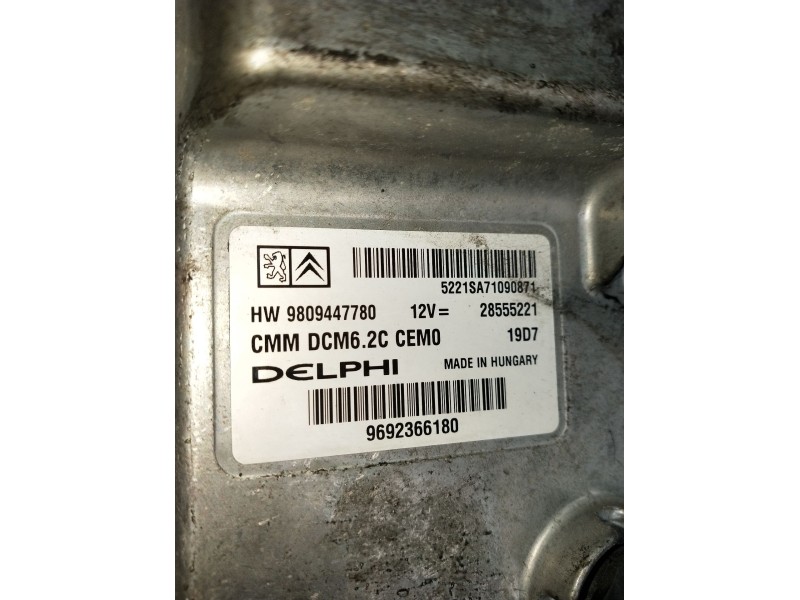 Recambio de centralita motor uce para peugeot boxer furgoneta 2.0 bluehdi 130 referencia OEM IAM 9692366180 9809447780 DCM62C 14