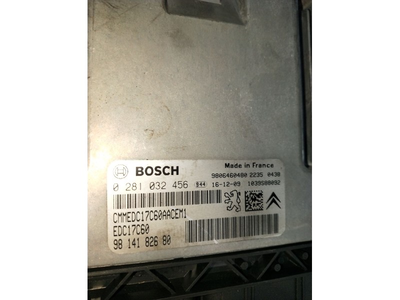 Recambio de centralita motor uce para citroën berlingo multispace (b9) 1.6 bluehdi 120 referencia OEM IAM 0281035456 9814182680 