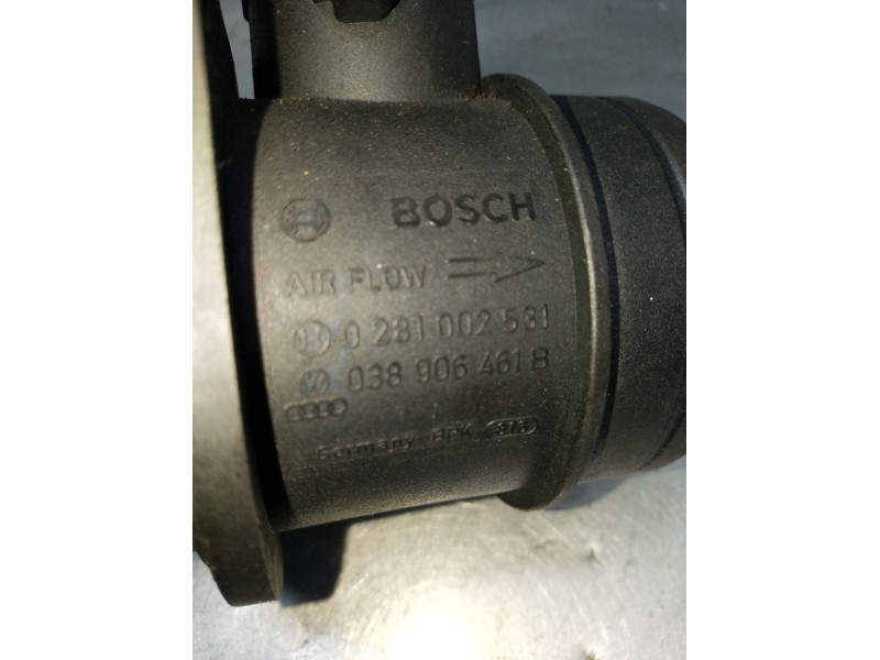Recambio de caudalimetro para skoda octavia ii (1z3) 1.9 tdi referencia OEM IAM 0281002531 038906461B 2004