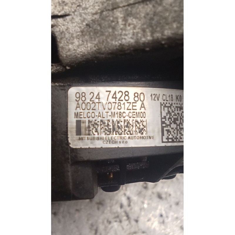 Recambio de alternador para citroën c5 aircross (ac_, aj_, ar_, a4_) 1.5 bluehdi 130 (acyhzj, acyhzr) referencia OEM IAM 9824742