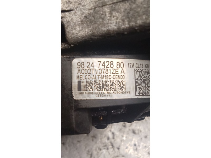 Recambio de alternador para citroën c5 aircross (ac_, aj_, ar_, a4_) 1.5 bluehdi 130 (acyhzj, acyhzr) referencia OEM IAM 9824742