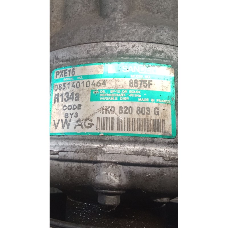 Recambio de compresor aire acondicionado para skoda octavia ii (1z3) 1.9 tdi referencia OEM IAM 1K0820803G  04
