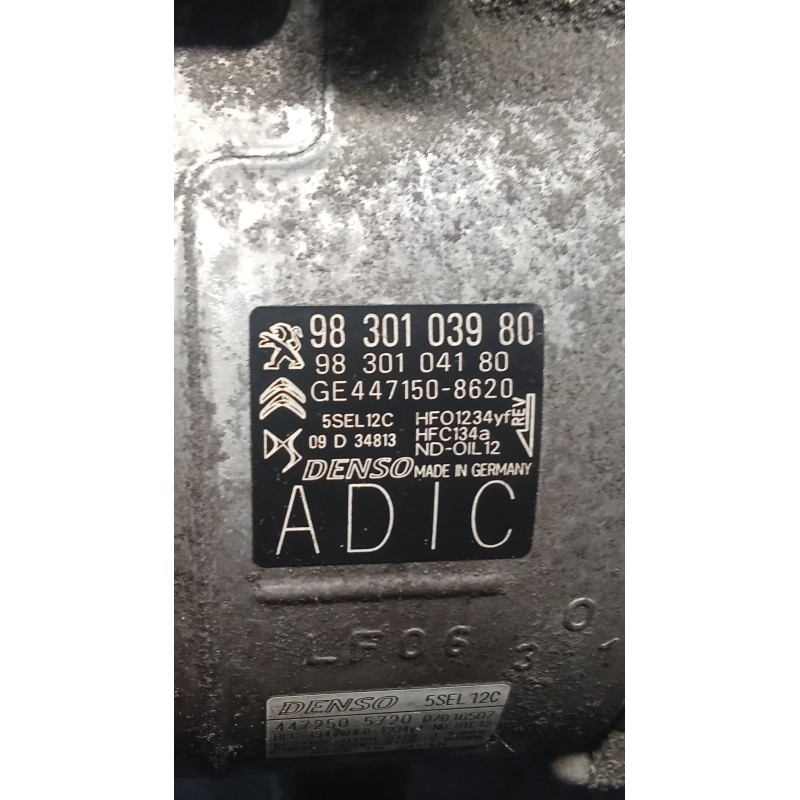 Recambio de compresor aire acondicionado para citroën c5 aircross (ac_, aj_, ar_, a4_) 1.5 bluehdi 130 (acyhzj, acyhzr) referenc