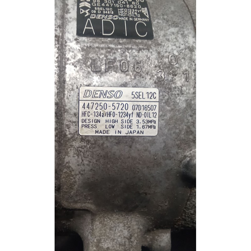 Recambio de compresor aire acondicionado para citroën c5 aircross (ac_, aj_, ar_, a4_) 1.5 bluehdi 130 (acyhzj, acyhzr) referenc