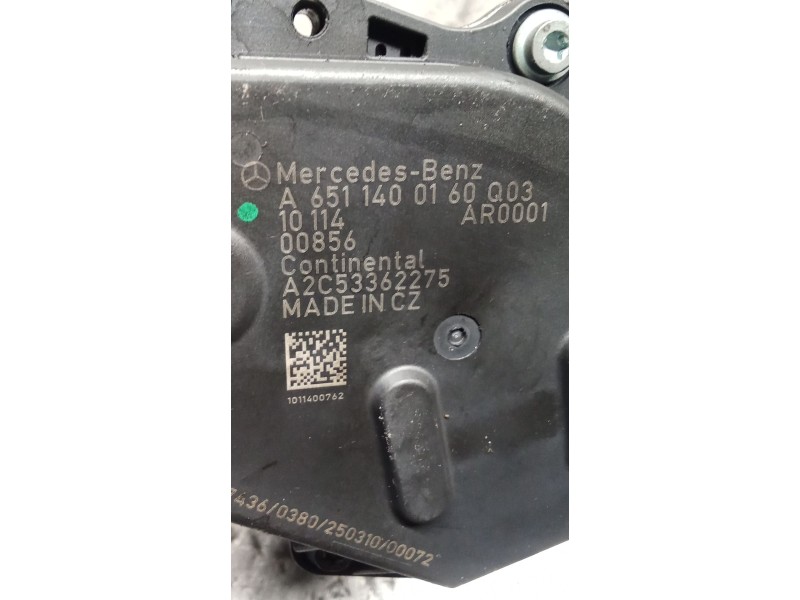 Recambio de valvula egr para mercedes-benz clase c (w204) berlina c 200 cdi blueefficiency (204.001) referencia OEM IAM A6511400