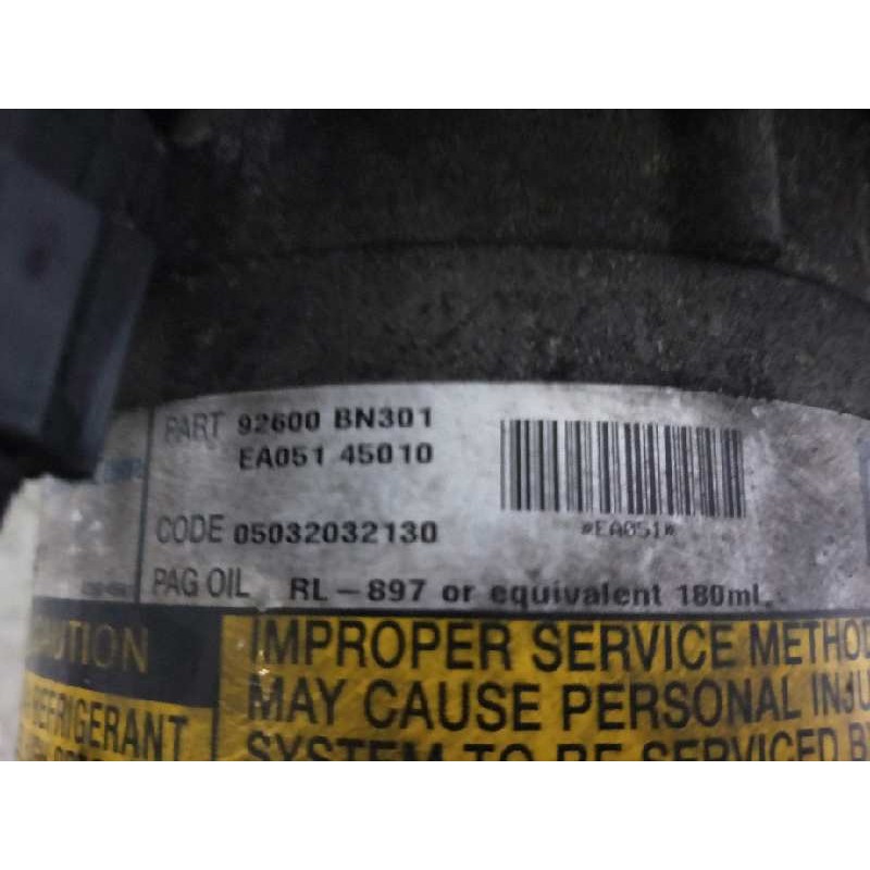 Recambio de compresor aire acondicionado para nissan primera berlina (p12) 1.9 16v turbodiesel cat referencia OEM IAM 92600BN301