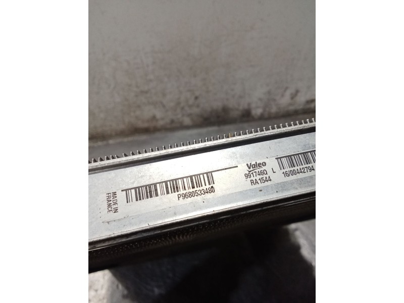 Recambio de radiador agua para citroën berlingo multispace (b9) 1.6 bluehdi 120 referencia OEM IAM P9680533480 9680533480 14