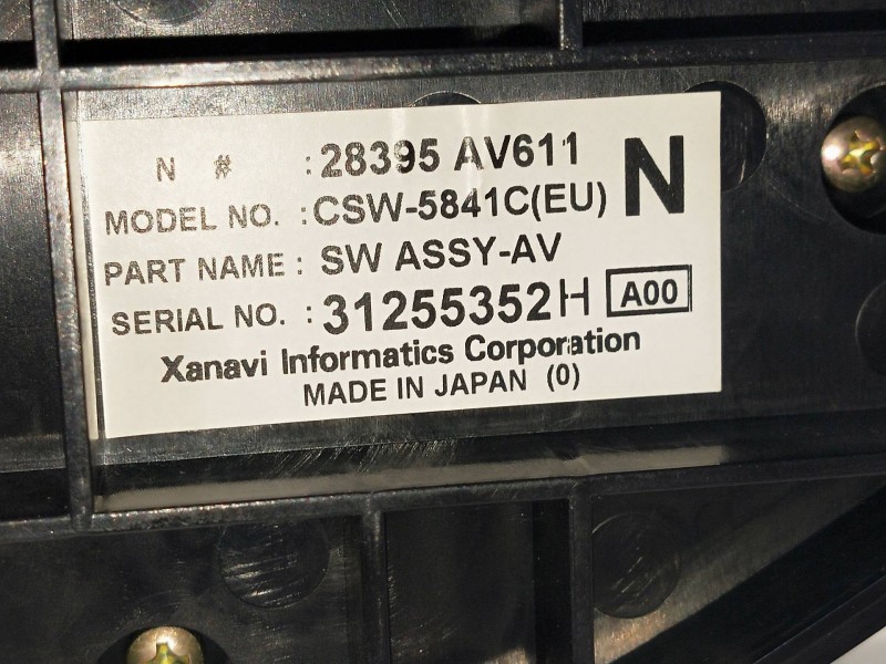 Recambio de mando calefaccion / aire acondicionado para nissan primera trav. (p12) 1.9 16v turbodiesel cat referencia OEM IAM 28