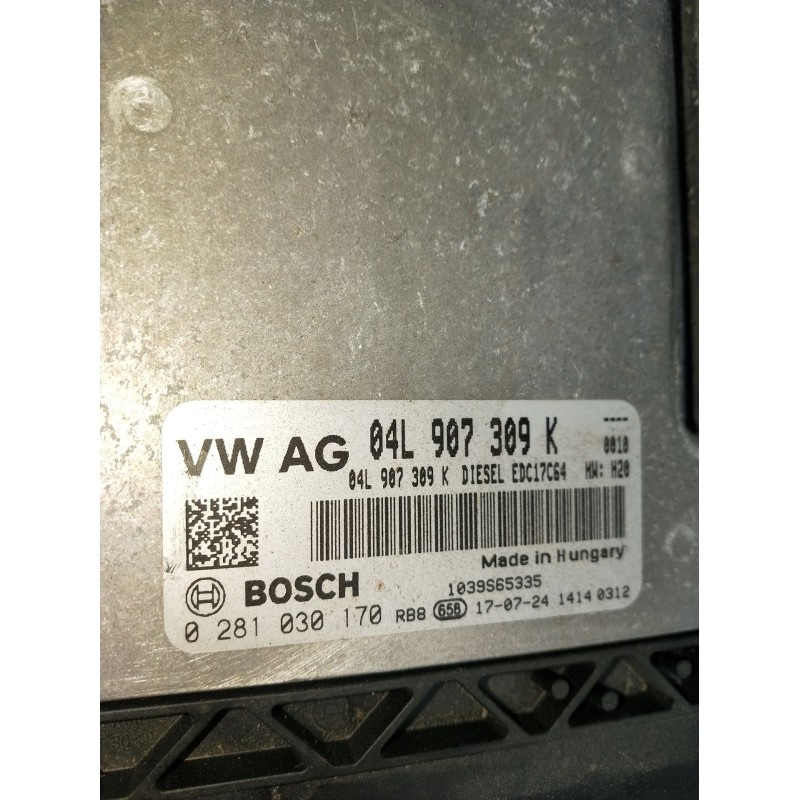 Recambio de centralita motor uce para volkswagen caddy iv furgoneta/monovolumen (saa, sah) 2.0 tdi referencia OEM IAM 0281030170