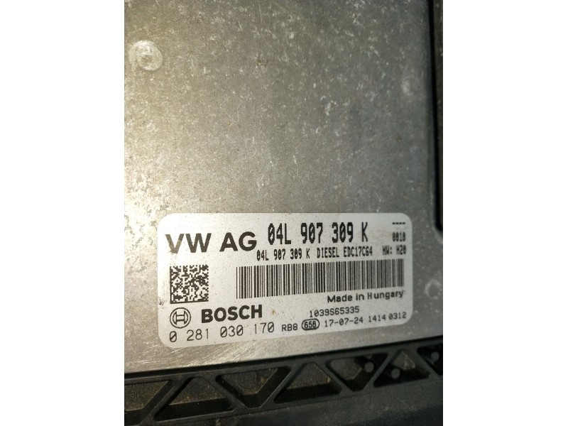 Recambio de centralita motor uce para volkswagen caddy iv furgoneta/monovolumen (saa, sah) 2.0 tdi referencia OEM IAM 0281030170