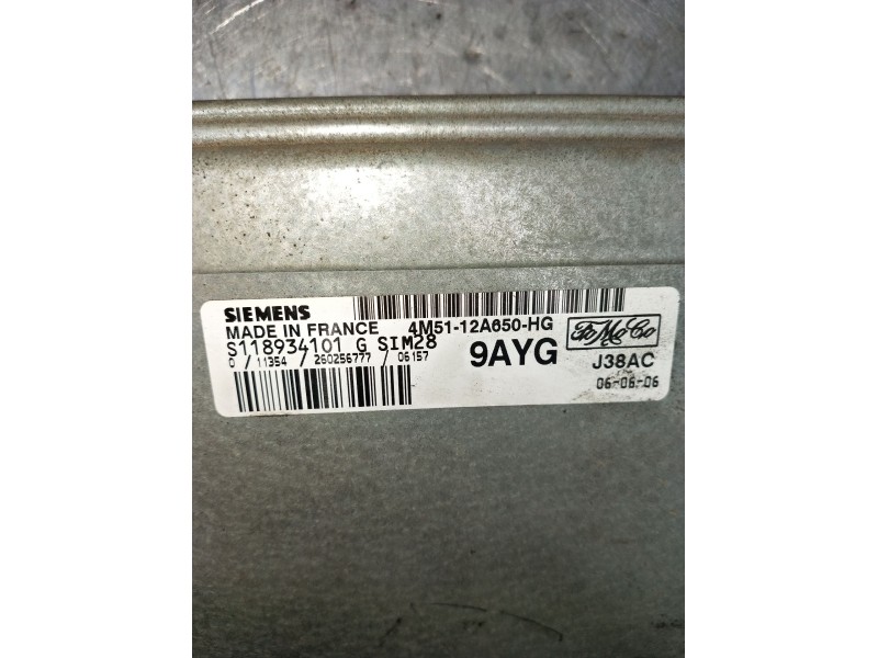 Recambio de centralita motor uce para ford focus ii (da_, hcp, dp) 1.6 referencia OEM IAM 4M5112A650HG S118934101 260256777 2005