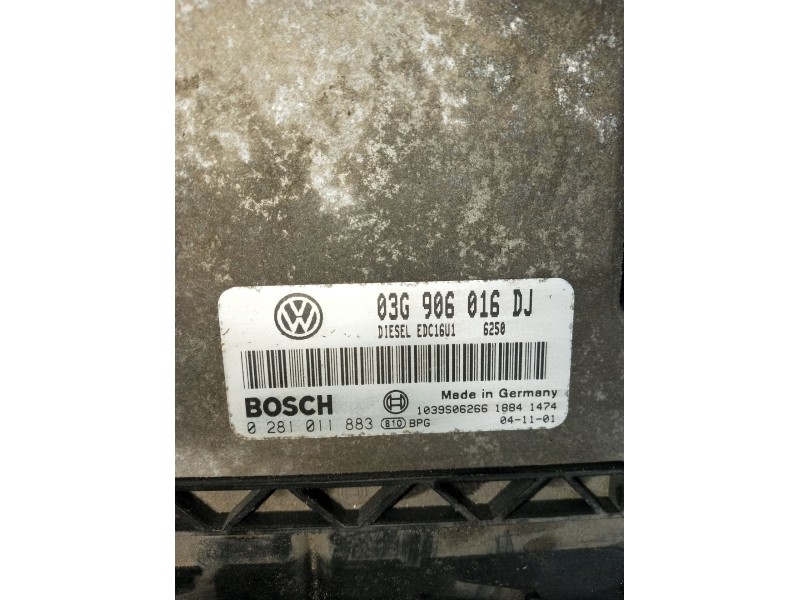 Recambio de centralita motor uce para skoda octavia ii (1z3) 1.9 tdi referencia OEM IAM 0281011883 03G906016DJ EDC16U1 1039S0626