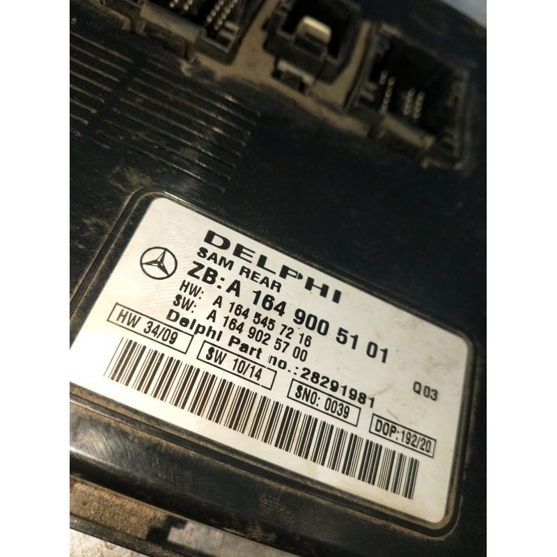 Recambio de modulo electronico para mercedes-benz clase m (w164) ml 320 cdi 4-matic (164.122) referencia OEM IAM A1649005101 A16