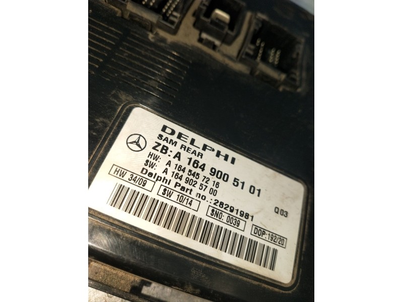 Recambio de modulo electronico para mercedes-benz clase m (w164) ml 320 cdi 4-matic (164.122) referencia OEM IAM A1649005101 A16