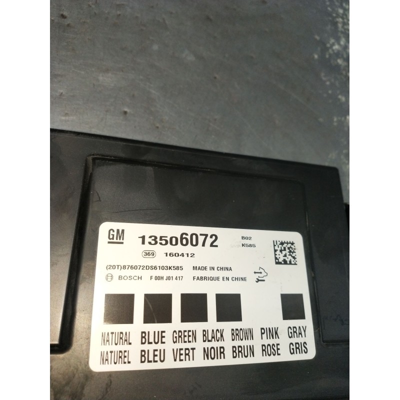 Recambio de modulo electronico para opel corsa e (x15) 1.3 cdti (08, 68) referencia OEM IAM 13506072 160412 