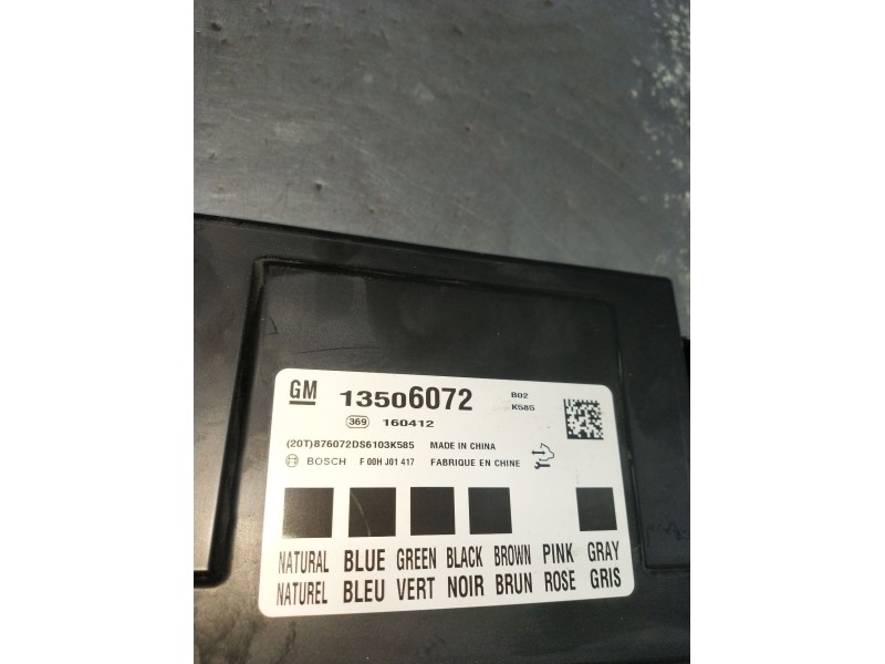 Recambio de modulo electronico para opel corsa e (x15) 1.3 cdti (08, 68) referencia OEM IAM 13506072 160412 