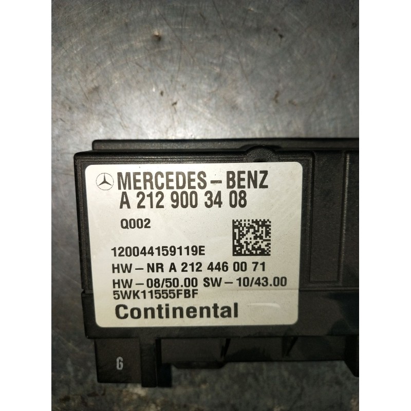 Recambio de modulo electronico para mercedes-benz clase c t-model (s204) c 220 cdi (204.202) referencia OEM IAM A2129003408 1200