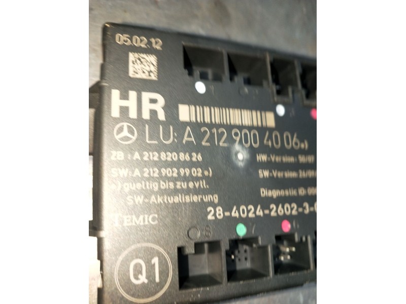 Recambio de modulo electronico para mercedes-benz clase c t-model (s204) c 220 cdi (204.202) referencia OEM IAM A2129004006 A212