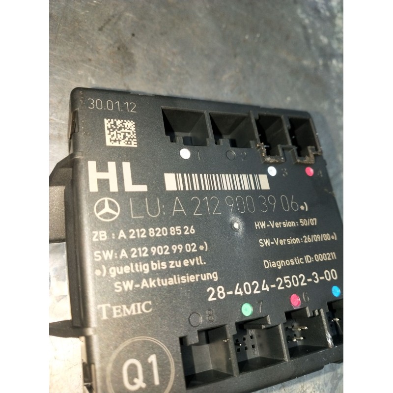 Recambio de modulo electronico para mercedes-benz clase c t-model (s204) c 220 cdi (204.202) referencia OEM IAM A2129003906 A212