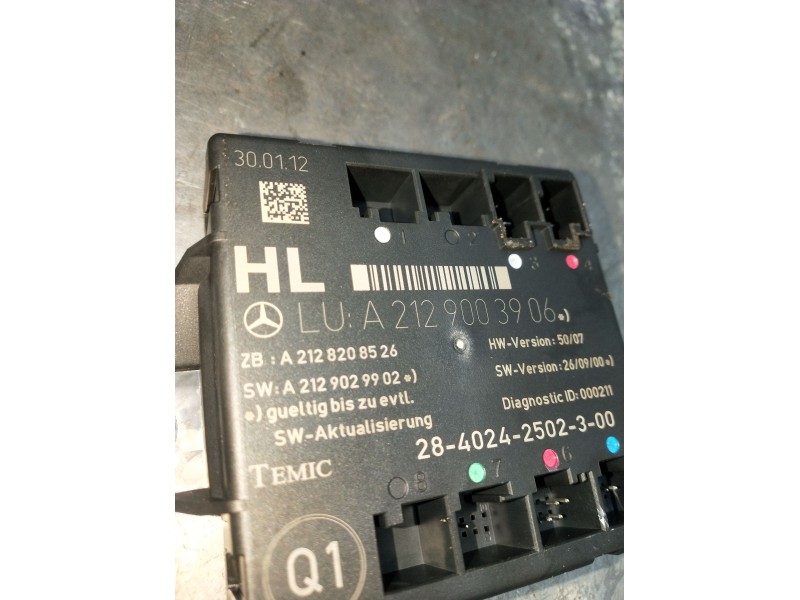 Recambio de modulo electronico para mercedes-benz clase c t-model (s204) c 220 cdi (204.202) referencia OEM IAM A2129003906 A212