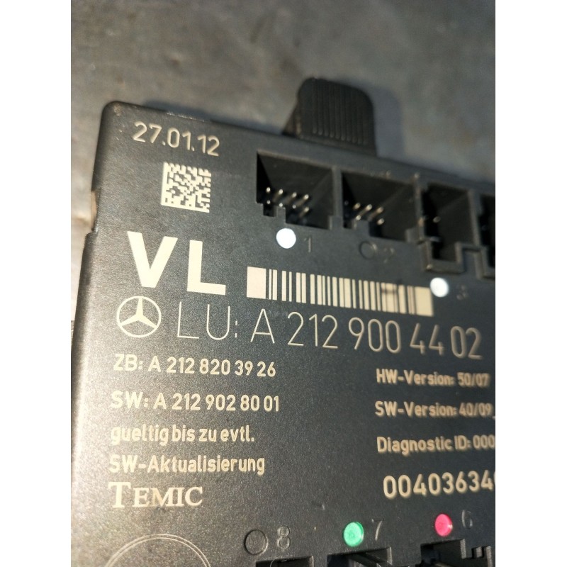 Recambio de modulo electronico para mercedes-benz clase c t-model (s204) c 220 cdi (204.202) referencia OEM IAM A2129004402 A212